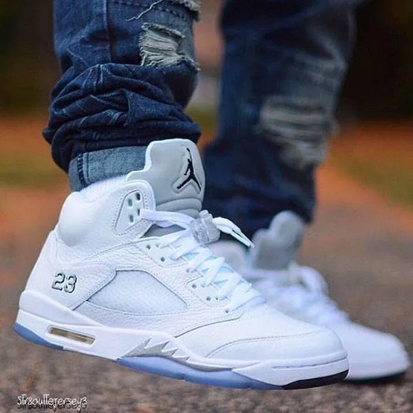 Jordan Retro 5 Blanca