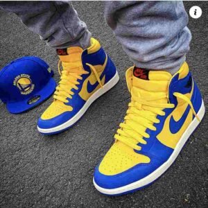 Jordan retro 1 azul amarilla