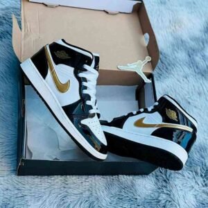 Jordan retro 1 blanca azu