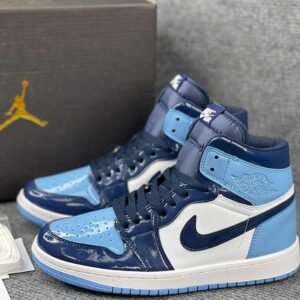 Jordan retro 1 negra verde charol