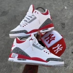 Jordan retro 3 blanca roja