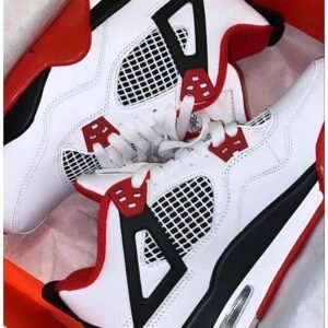 Jordan retro 4 blanca roja
