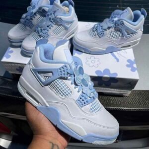 Jordan retro 4 flor azul